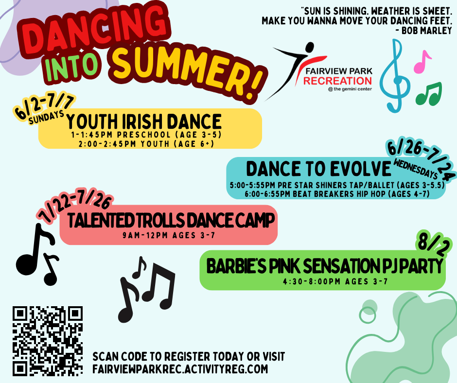  Summer Dance Programs artwork